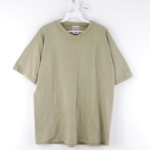 Vintage Rockabilly Blank T Shirt Military Green